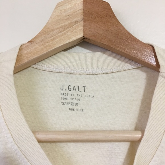 NWOTJohn Galt Brandy Melville Hailie Tee Off white - Picture 5 of 5